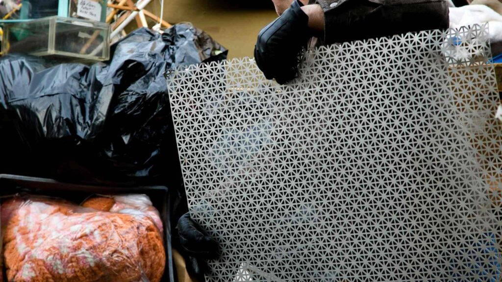 Junk removal by a junk removal inside the house